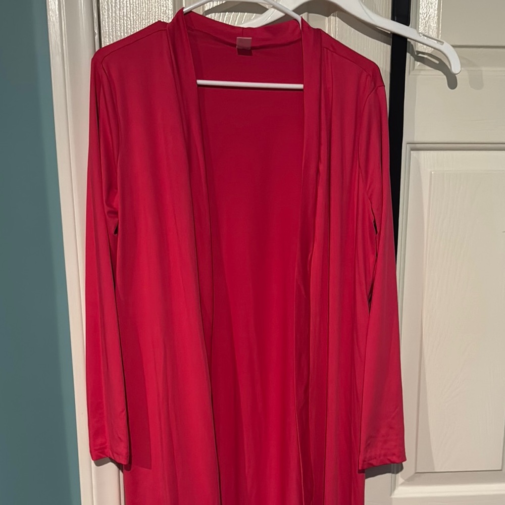 Vibrant pink Long Sleeve Cardigan